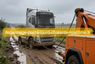 Camion embourbé